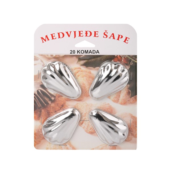 Kalupi za medvjeđe šapice, 20 kom