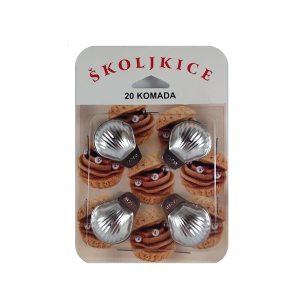 Kalupi za školjkice, 20 kom