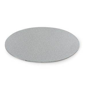 Kartonski podmetač za torte, srebrni, 25-32 cm