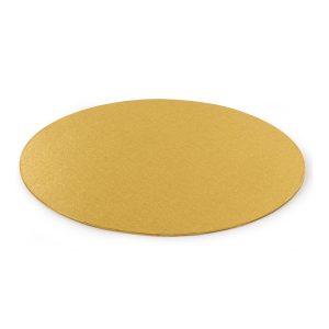 Kartonski podmetač za torte, zlatni, 25-32 cm