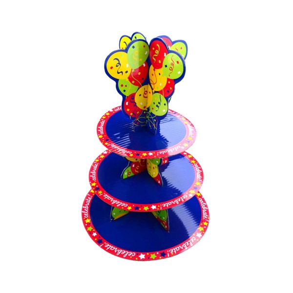 Kartonski Cupcake stalak, Happy Birthday