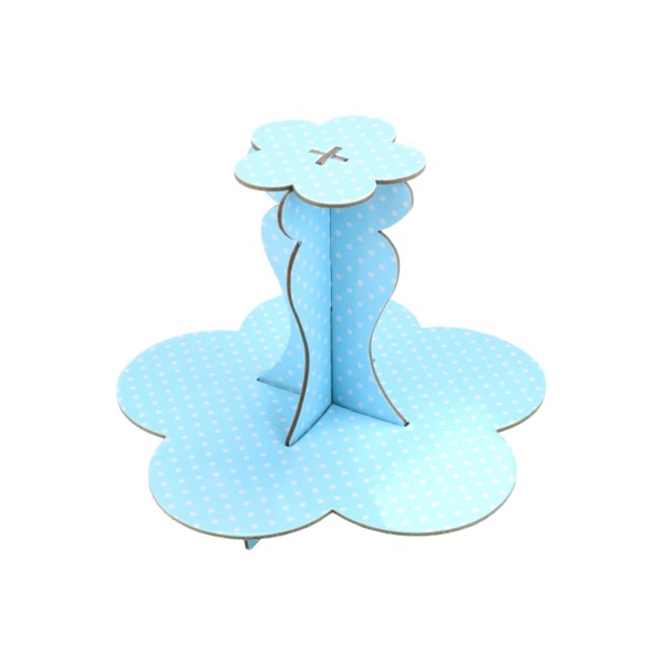 Kartonski Cupcake stalak, plavi