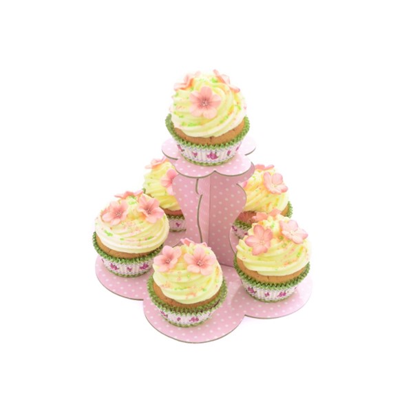 Kartonski Cupcake stalak, roza - Slika 2