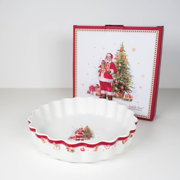 Keramički pekač za pitu Djed Mraz, Ø24,5 cm | Isabelle Rose - Slika 3