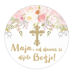Jestiva pokrivka, okrugla, Krštenje
