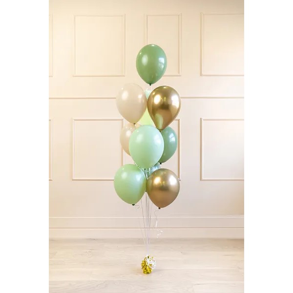 Lateks balonski buket Pistachio - Slika 2