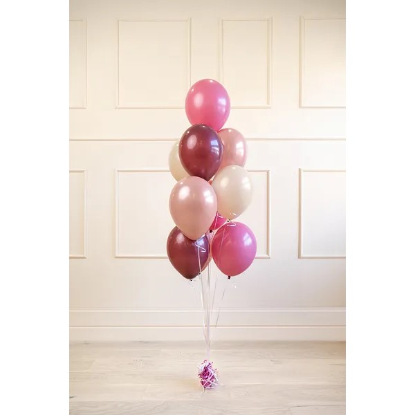 Lateks balonski buket Burgundy - Slika 2