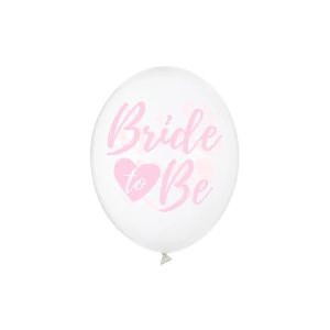 Crystal Clear baloni Bride to be, roza, 6 kom