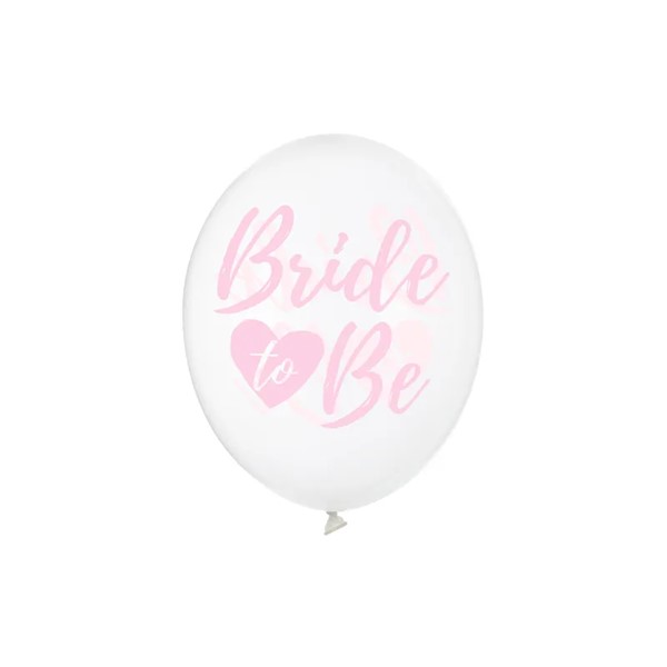 Crystal Clear baloni Bride to be, roza, 6 kom