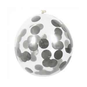 balon konfete srebrni