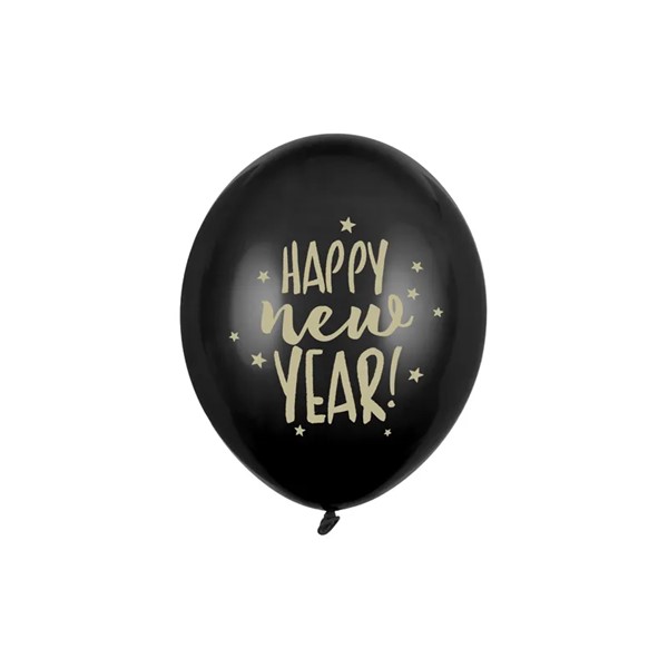 Baloni Happy New Year, 30 cm, 6 kom