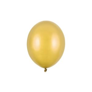 Metallic balon 27 cm, zlatni, Gold, 50 kom