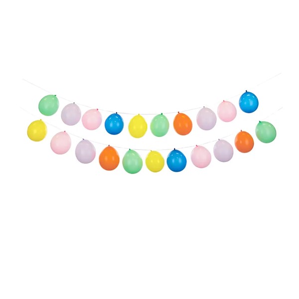 Balonska girlanda, raznobojna