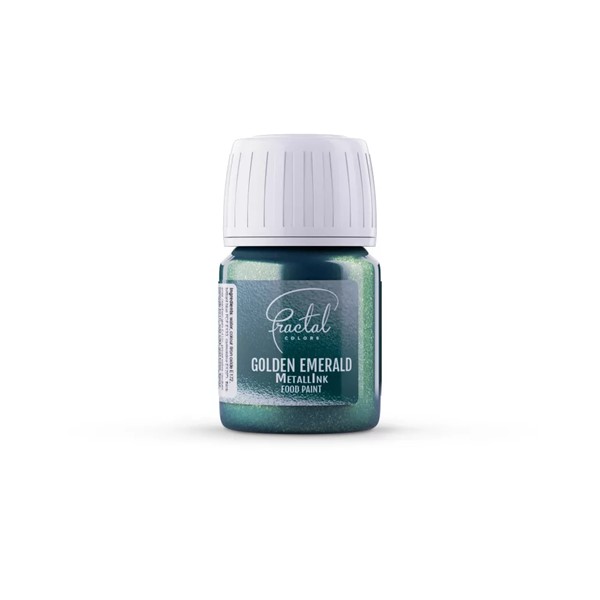 Metalik boja za kolače, Golden Emerald, 30 ml - Slika 3