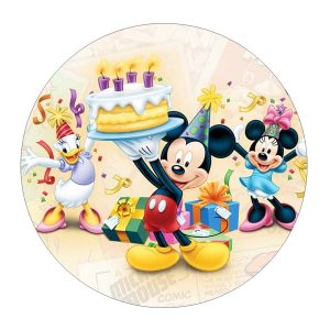 Jestiva pokrivka, okrugla, Mickey & Minnie