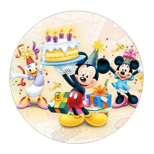 Jestiva pokrivka, okrugla, Mickey & Minnie