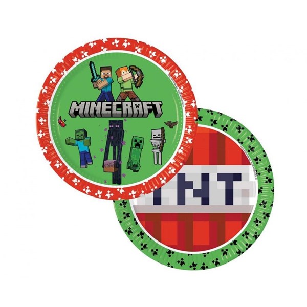Party tanjur Minecraft, 23 cm