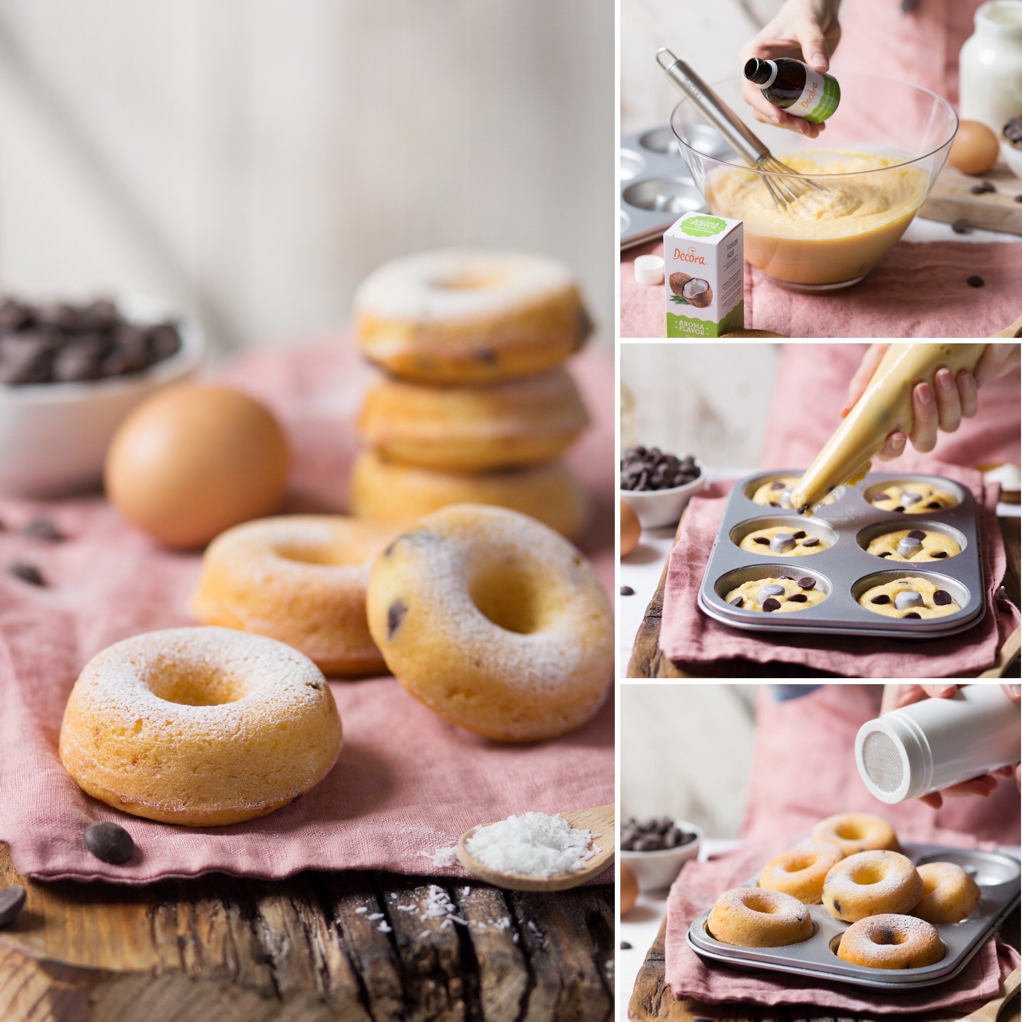 kalup za mini kuglof donuts u oblik srca