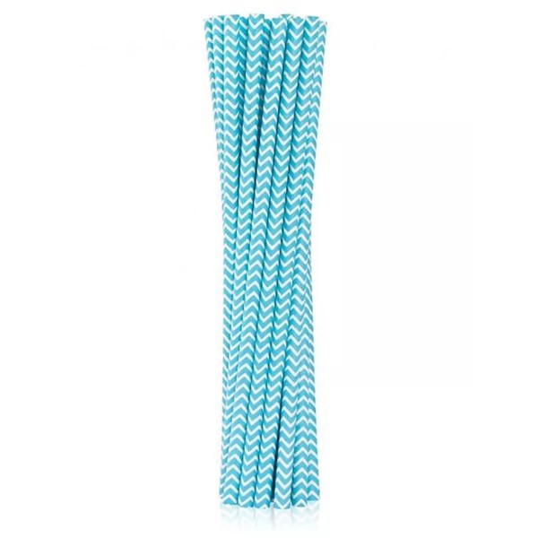 Papirnate slamke Chevron, plave