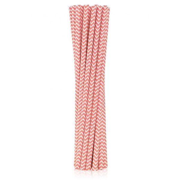 Papirnate slamke Chevron, roza