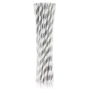 Papirnate slamke s crticama, srebrne
