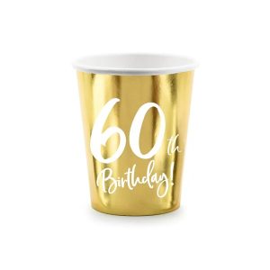 Party čaša 60. rođendan, 220 ml
