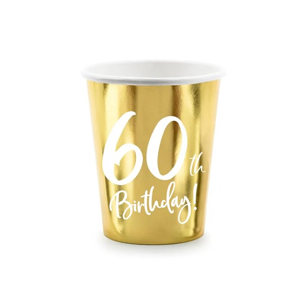 Party čaša 60. rođendan, 220 ml