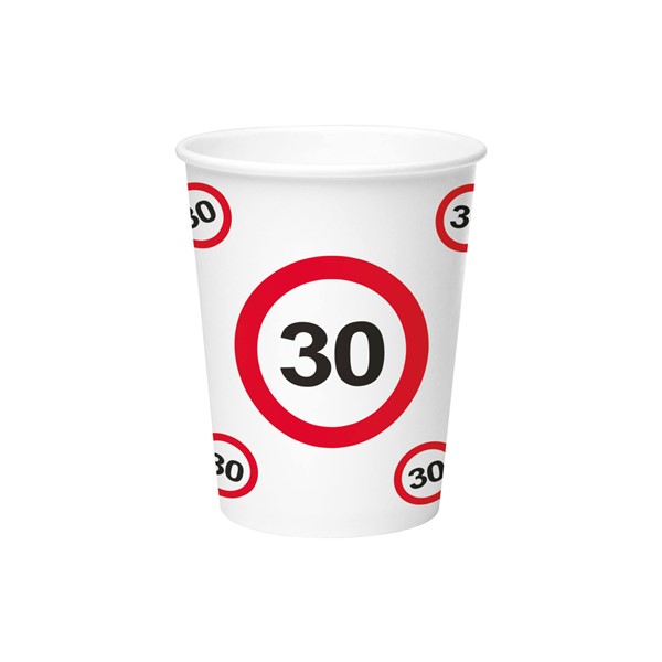 Party čaša prometni znak 30, 250 ml