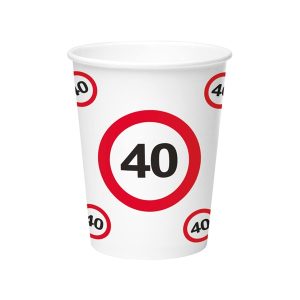 Party čaša prometni znak 40, 350 ml