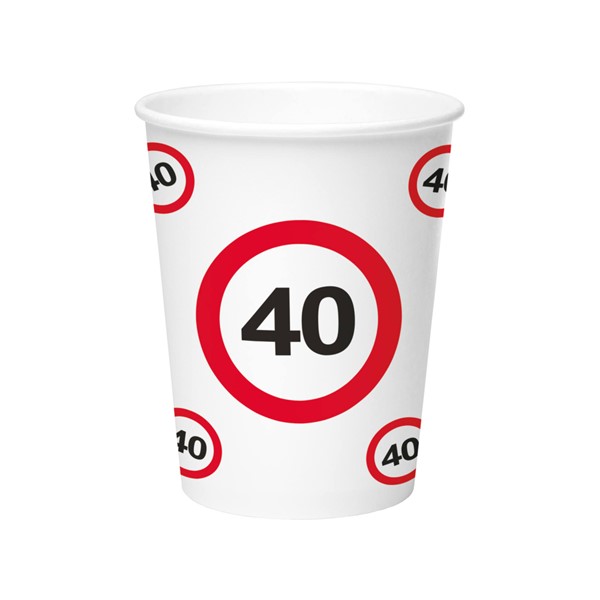 Party čaša prometni znak 40, 350 ml