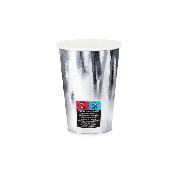 Party čaša srebrna, 220 ml - Slika 2