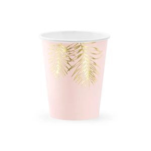 Party čaša roza s uzorkom, 220 ml