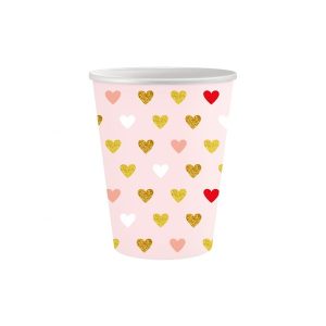 Party čaše XOXO roza, 250 ml