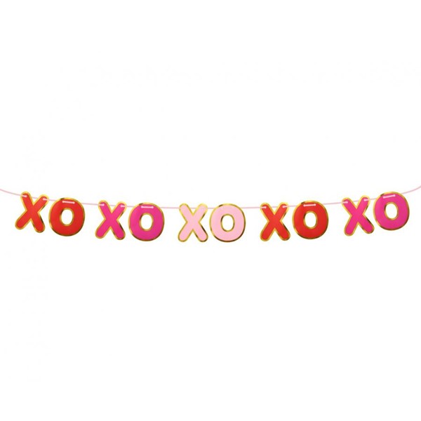 Papirnata girlanda XOXO, 200 cm - Slika 3