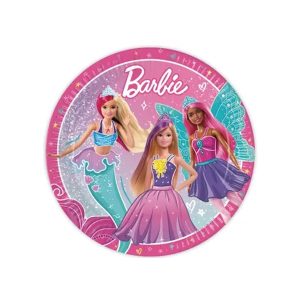 Party tanjur Barbie Fantasy party, 23 cm