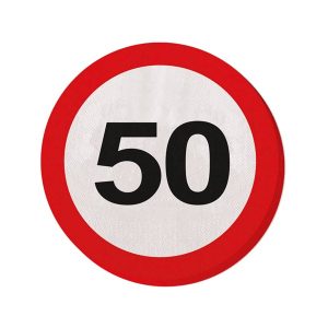Party salvete prometni znak 50, 20 kom