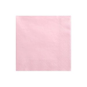 Party salvete svijetlo roza, 33*33 cm
