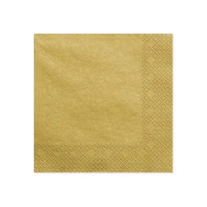 Party salvete zlatne, 33*33 cm