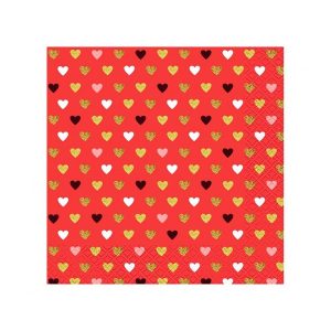 Party salvete XOXO crvene 33x33 cm
