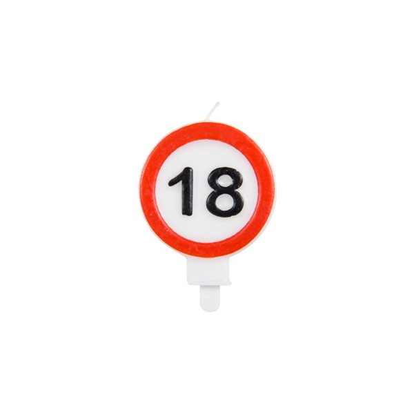 Svjećica za tortu prometni znak 18