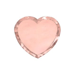 Party tanjur srce, rose gold