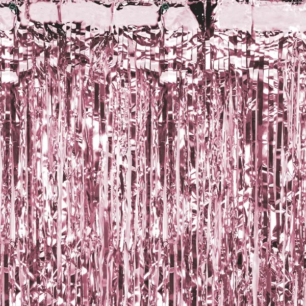 Party zavjesa s resicama, rose gold, 250 cm