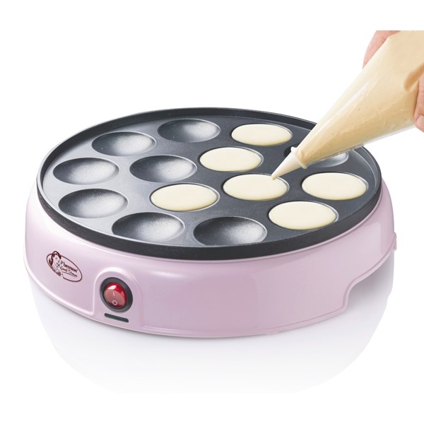 Pekač za mini palačinke/Poffertjes 800W, roza | Bestron - Slika 2