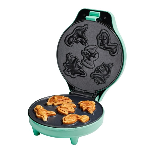 Pekač za belgijske vafle s uzorcima dinosaura 700W, mint | Bestron - Slika 3