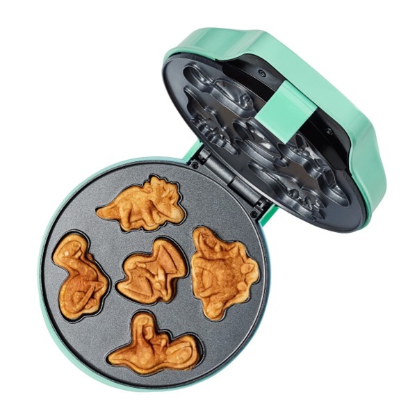 Pekač za belgijske vafle s uzorcima dinosaura 700W, mint | Bestron - Slika 2