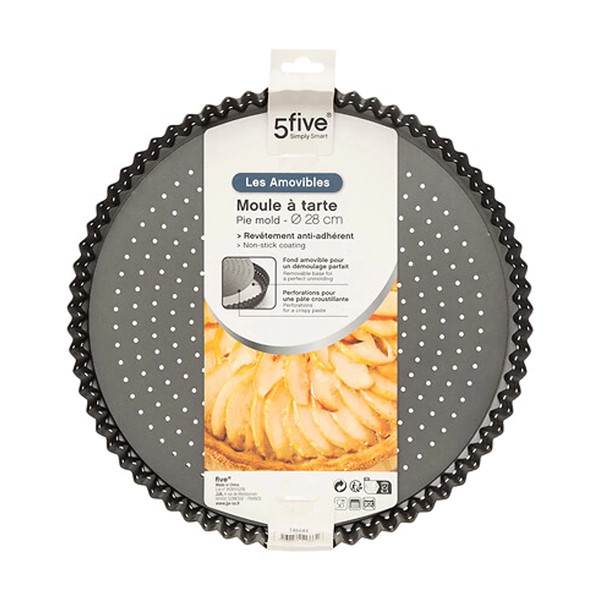 perforirani non stick okrugli kalup za pitu tart quiche