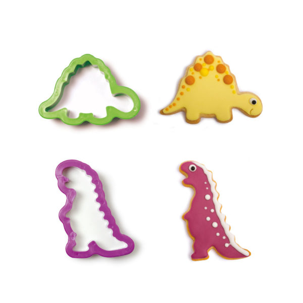 Plastični izrezivači za kekse, dinosauri - Slika 2