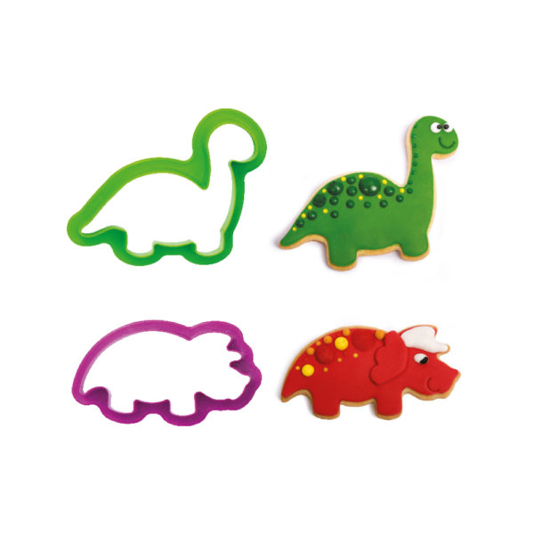 Plastični izrezivači za kekse, dinosauri - Slika 2