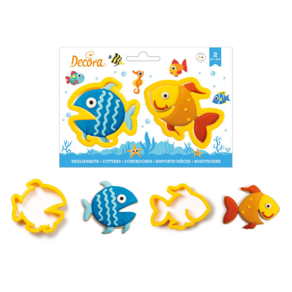 Plastični izrezivači za kekse, ribice - Slika 3