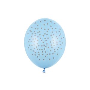 Balon plavi s točkicama, 6 kom